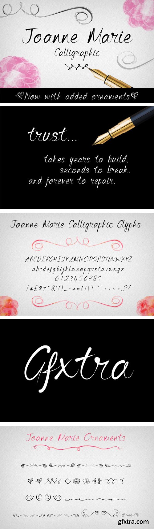 CM - Joanne Marie Calligraphic Font CM - Joanne Marie Calligraphic Font