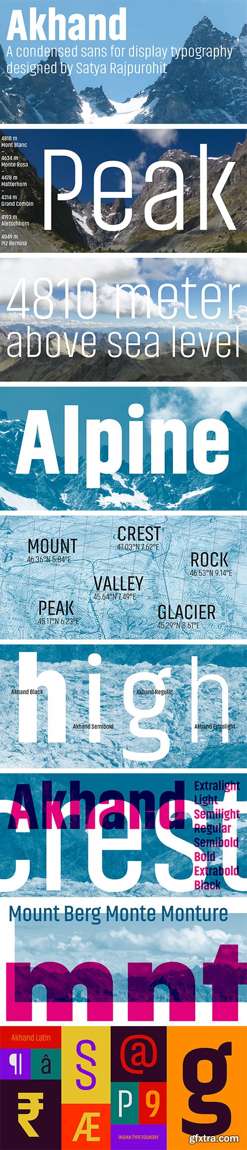 Akhand - Newest Condenced Mono-linear Sans Serif Font Family Akhand - Newest Condenced Mono-linear Sans Serif Font Family