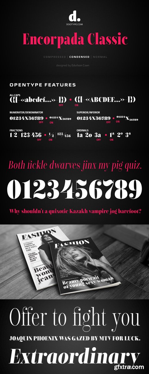 Encorpada Classic Condensed 10xTTF&OTF