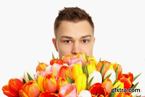 Collection of men and tulips 25 HQ Jpeg