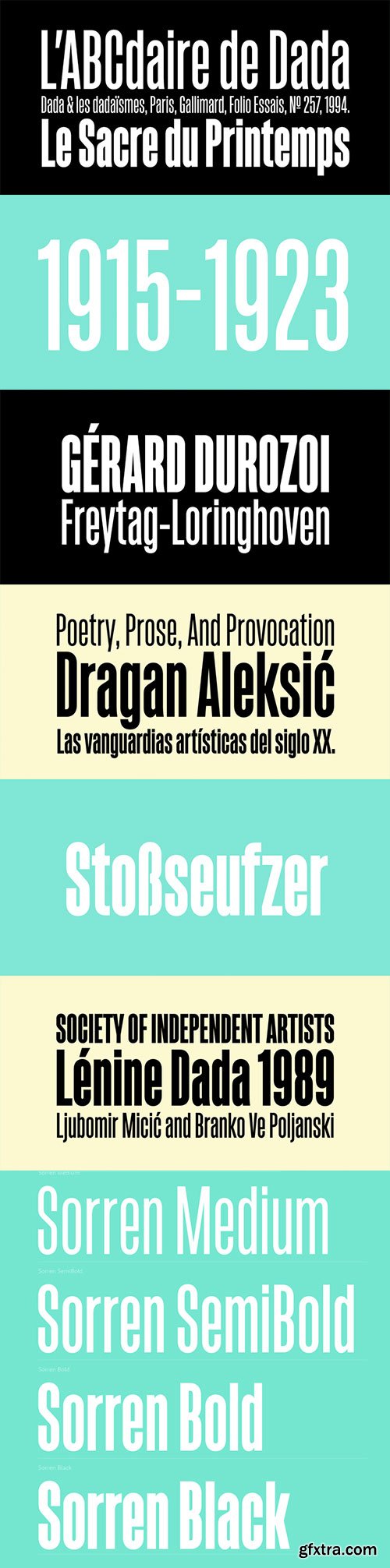 Sorren - Bold Condensed Sans 4xOTF $129