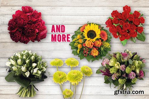 100 Isolated Flower Chalk Kit 100 Isolated Flower Chalk Kit