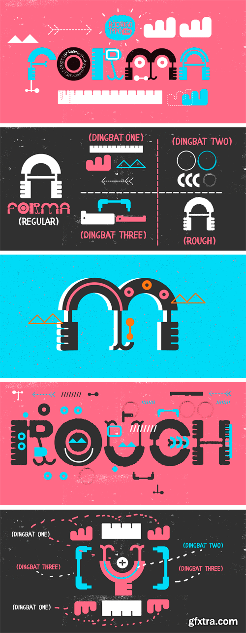 Forma Font Family - 6 Fonts $87