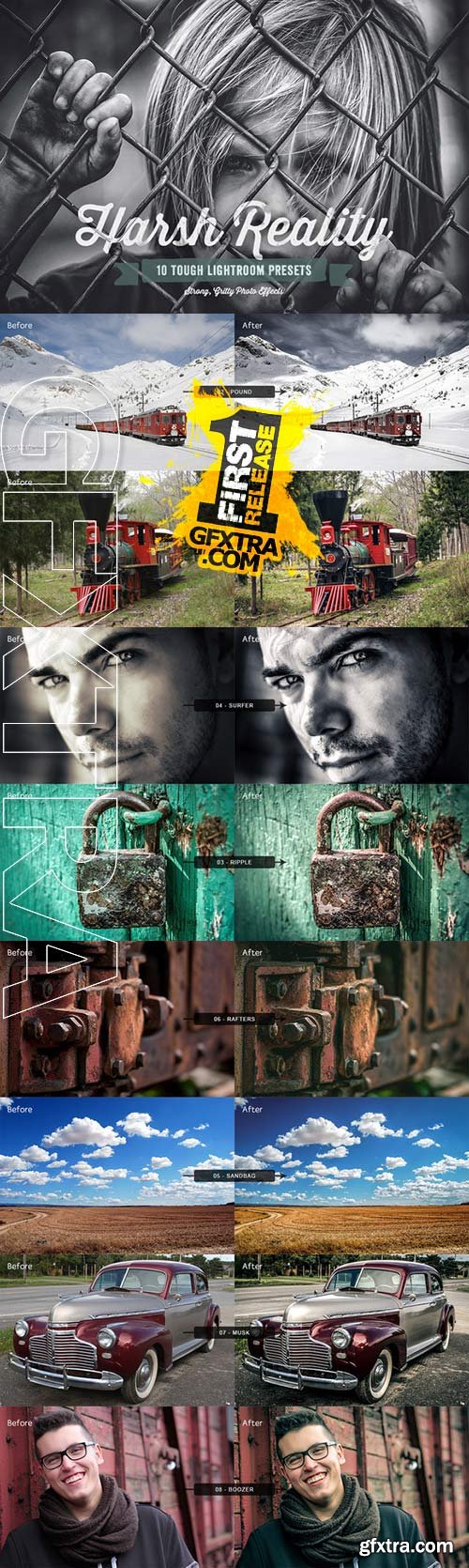 CM - Harsh Reality Lightroom Presets Volume 1 159926