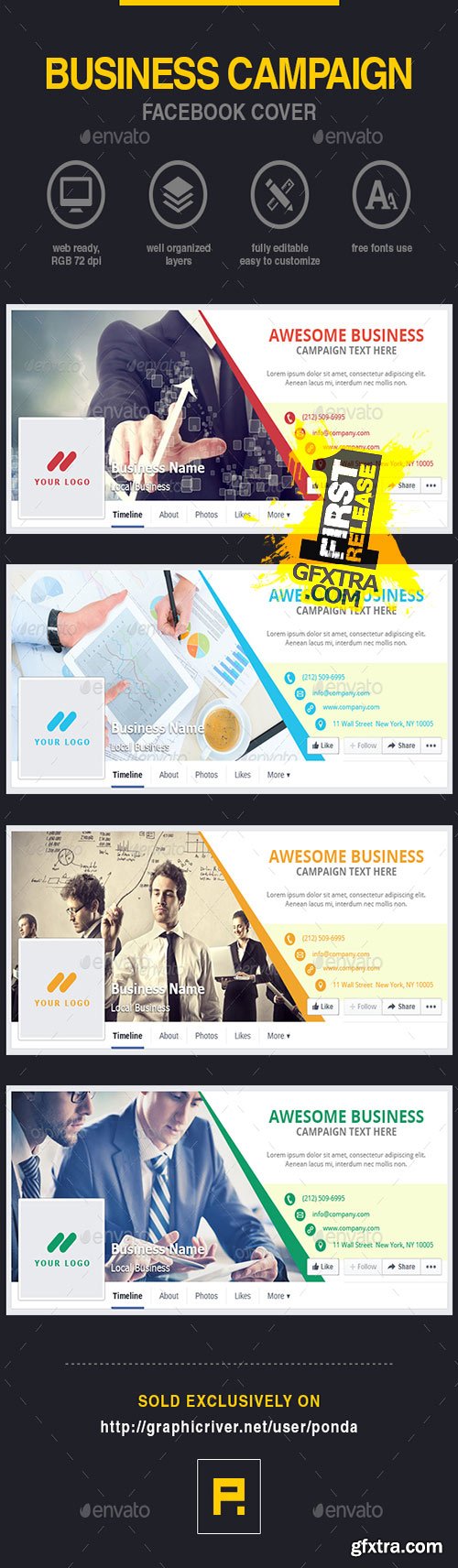 GraphicRiver - Business Campaign Facebook Cover 10373723