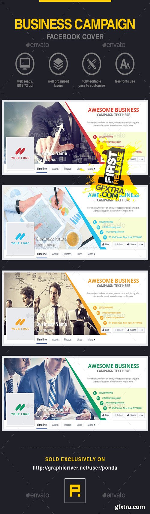 GraphicRiver - Business Campaign Facebook Cover 10373723