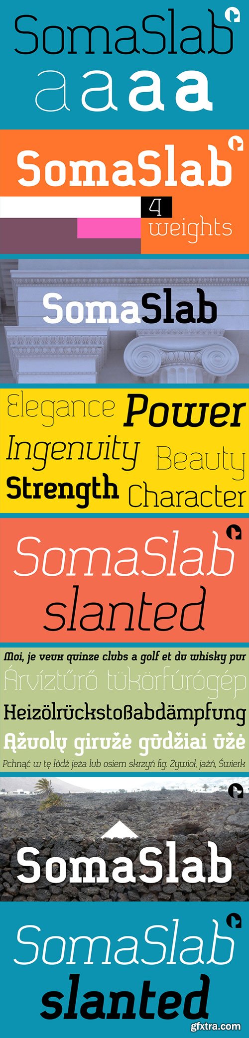 SomaSlab - 8 Fonts $99 SomaSlab - 8 Fonts $99