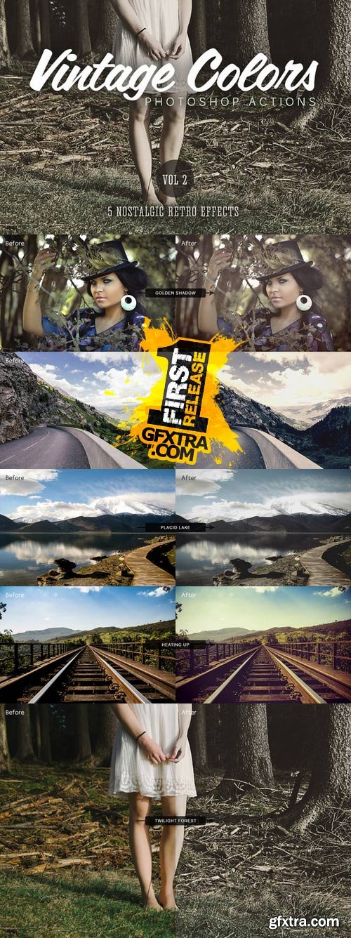 CM - Vintage Colors Actions Volume 2 82184