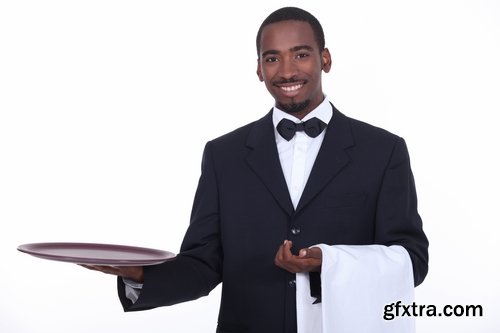 Collection of images of different waiter 25 HQ Jpeg