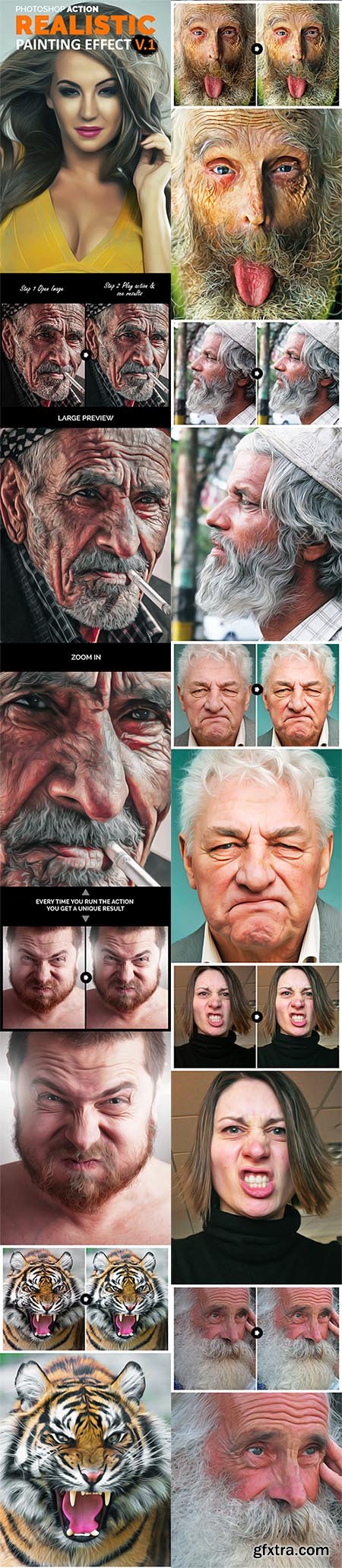 GraphicRiver - Realistic Painting Effect V1 - Photoshop Action 10150335