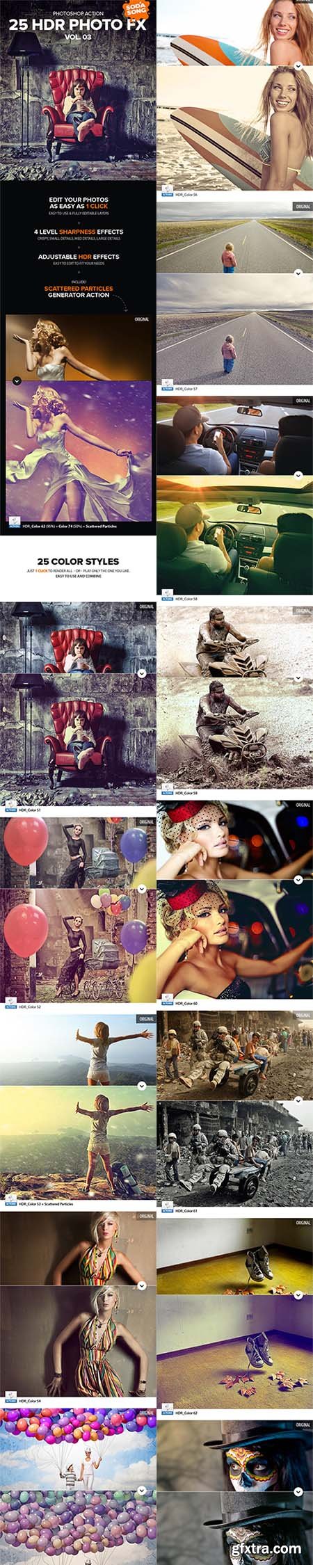 GraphicRiver - 25 HDR Photo FX V.3 - Photoshop Action 10126774
