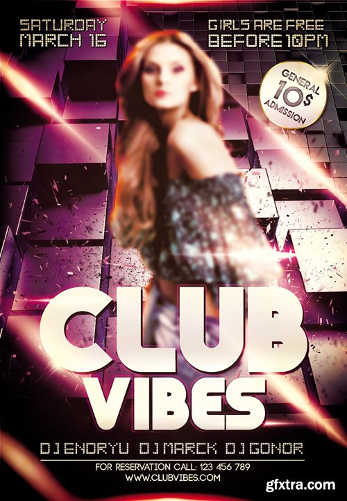 Club Vibes Сlub Flyer PSD Template