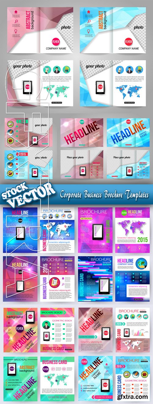 Stock Vector - Corporate Business Brochure Templates