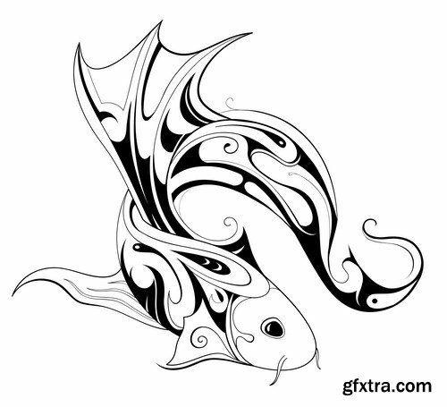 Tattoo element 6, 25 x EPS