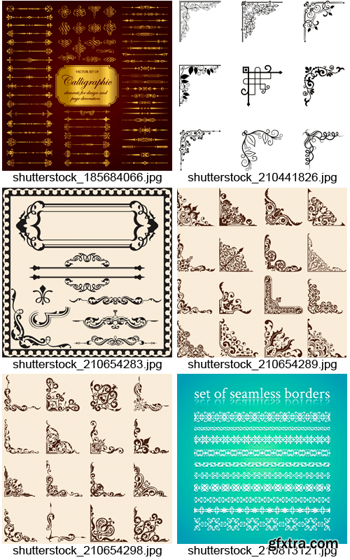 Amazing SS - Vintage Corners &amp; Page Decoration, 25xEPS