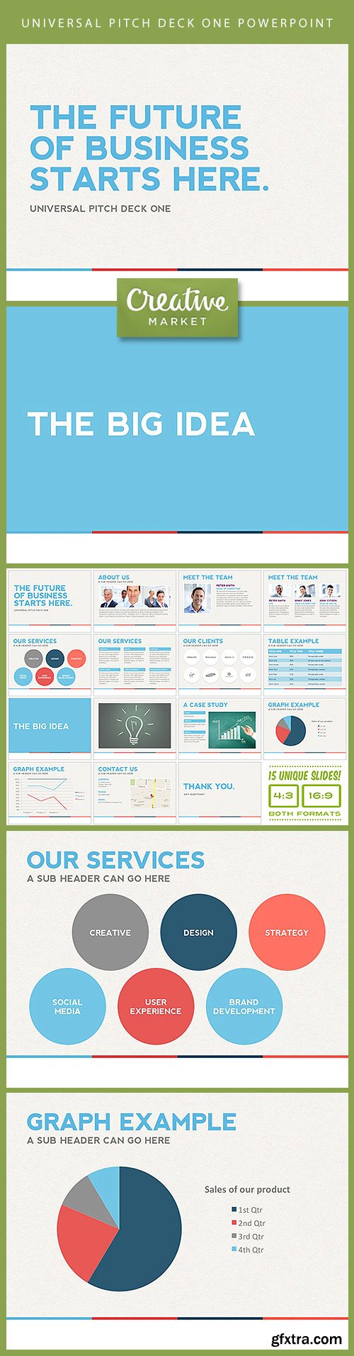 Universal Pitch Deck One PowerPoint CM 2426