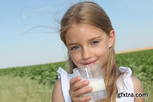 Collection of different children and people drink milk 25 HQ Jpeg