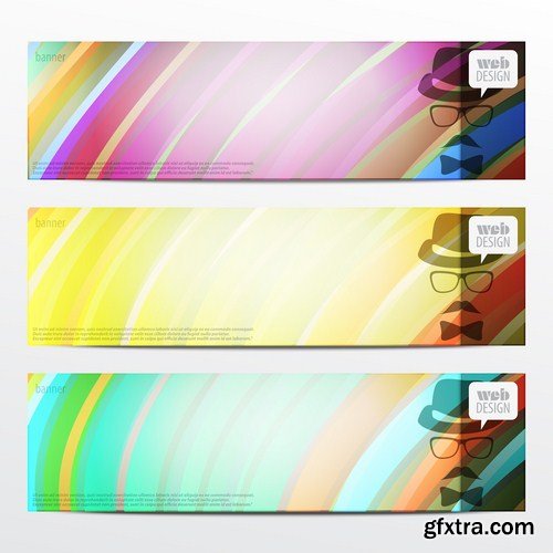 Abstract Banners Collection #14 - 25 Vectors