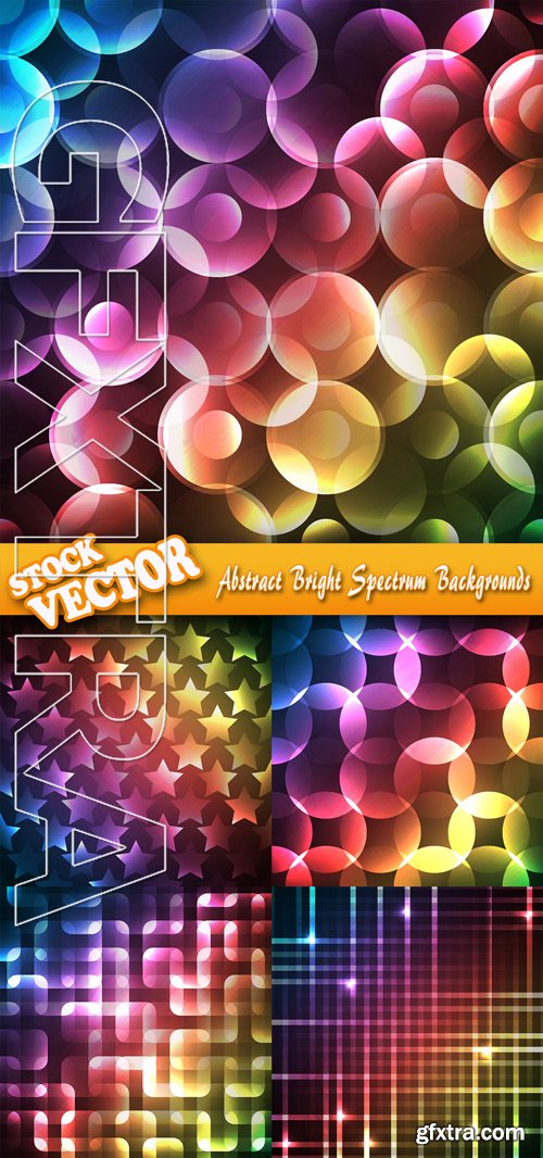 Stock Vector - Abstract Bright Spectrum Backgrounds
