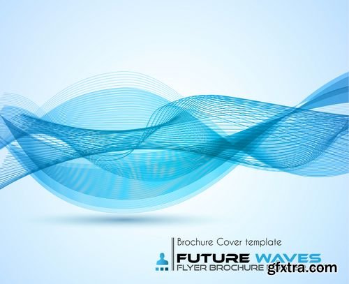 Vector - Abtract Waves Background for Brochures and Flyers Design