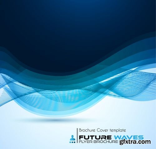 Vector - Abtract Waves Background for Brochures and Flyers Design