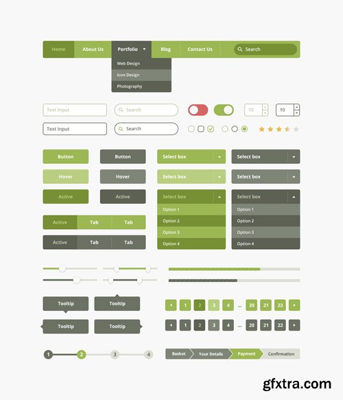 Organic Flat UI Kit