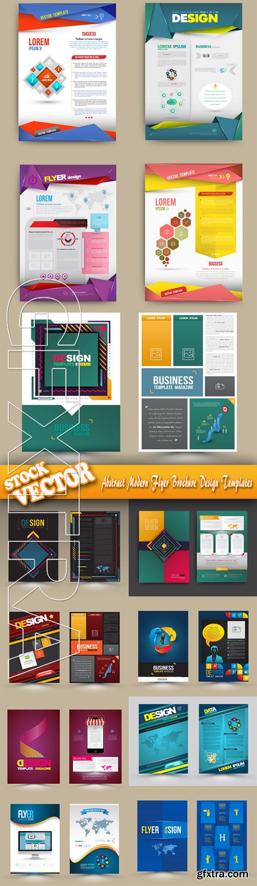 Stock Vector - Abstract Modern Flyer Brochure Design Templates