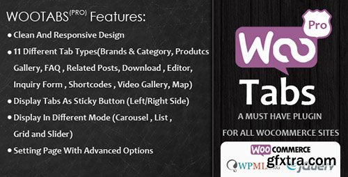 CodeCanyon - Woocommerce Tabs Pro v1.7 - Extra Tabs for Product Page