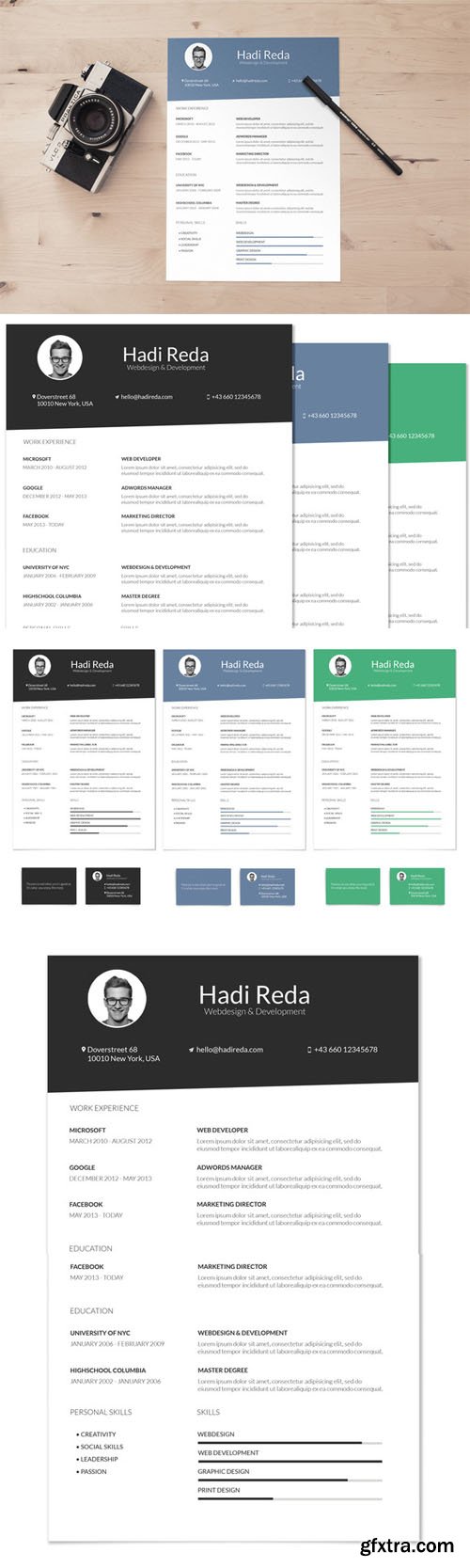 A4 Curriculum Vitae Resume Template