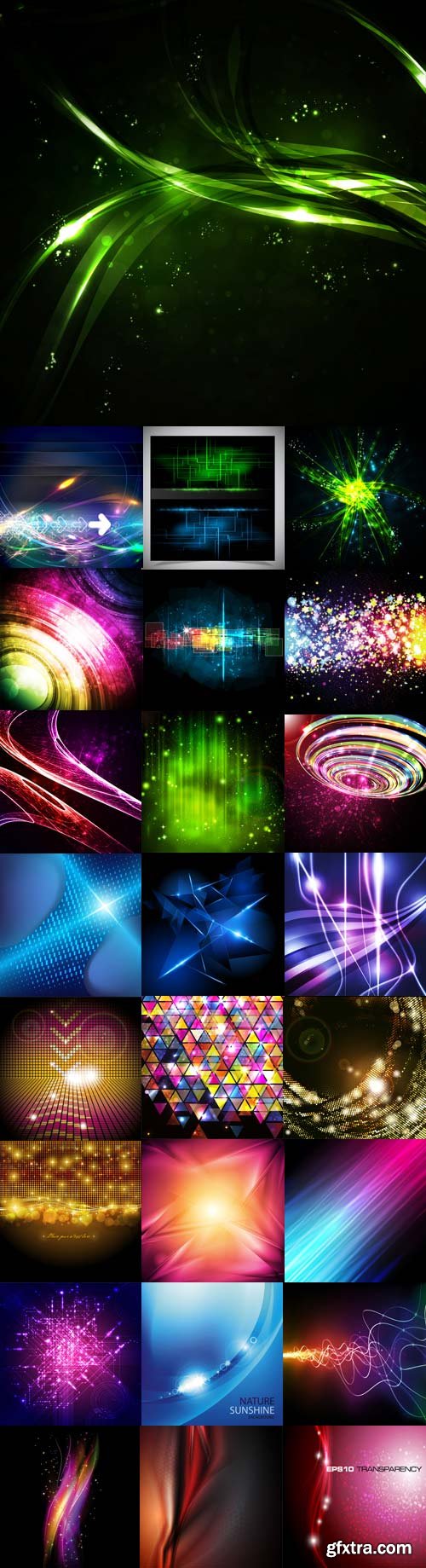 Bright colorful abstract backgrounds vector  - 2