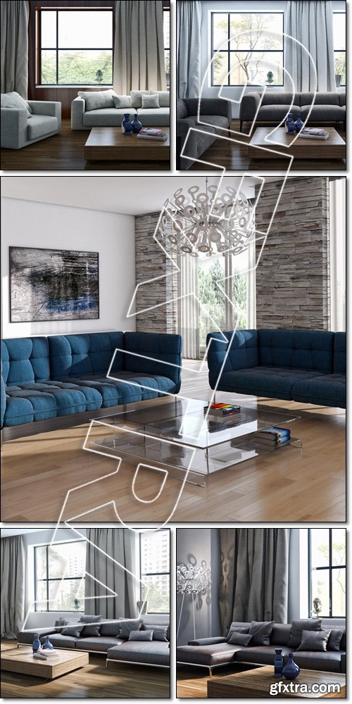Modern Living room - Stock photo