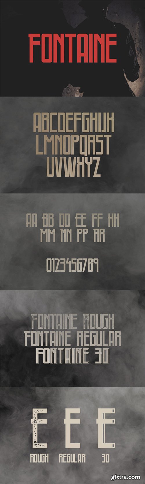 Fontaine Typeface 3xOTF 205215