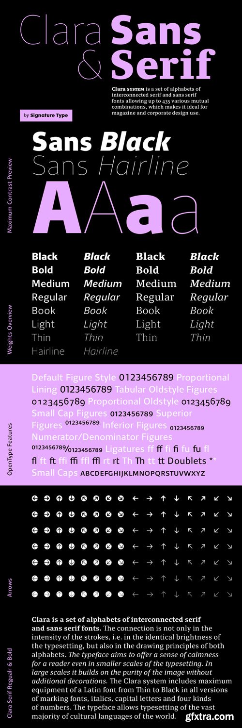 Clara Sans Font Family $271 Clara Sans Font Family $271