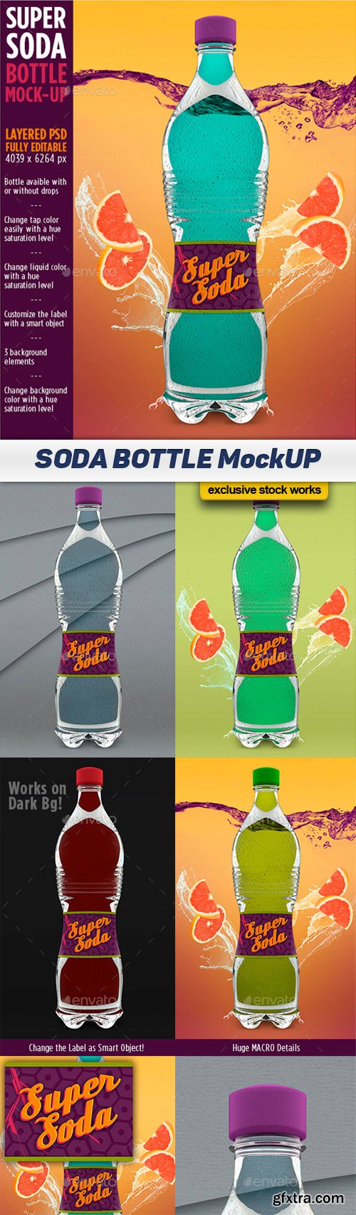 GR Super Soda Bottle - Product MockUP