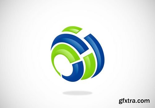 Abstract Circle Company Vector Logo
