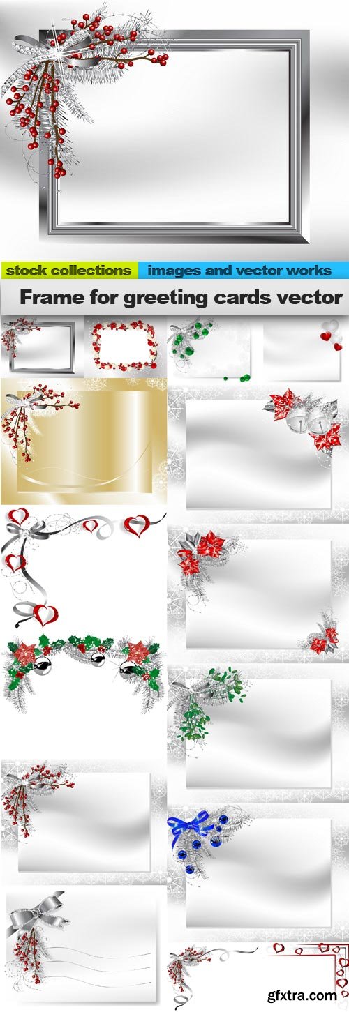 Frame for greeting cards vector, 15 x EPS