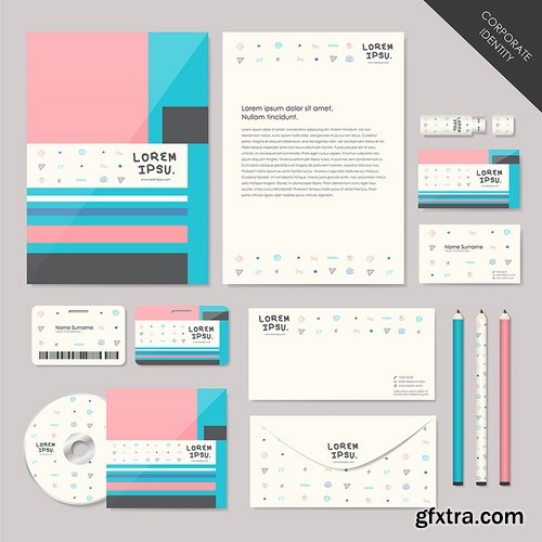Corporate template design collection #4-25 Eps