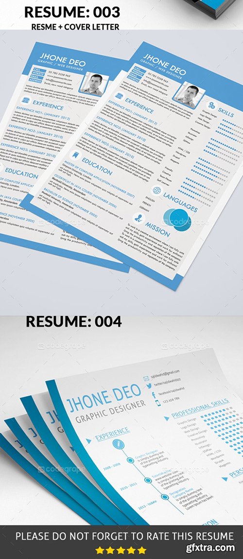 CodeGrape - Resume Bundle 4 in 1 5305
