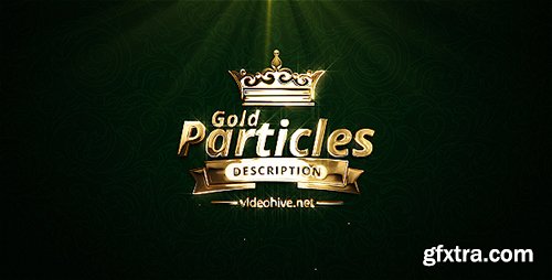 Videohive Gold Particles Logo Pack 8409433