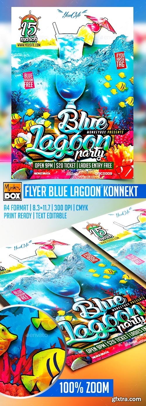GraphicRiver Flyer Blue Lagoon Konnekt 10368959