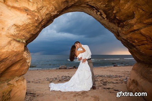 Couple in love on the beach