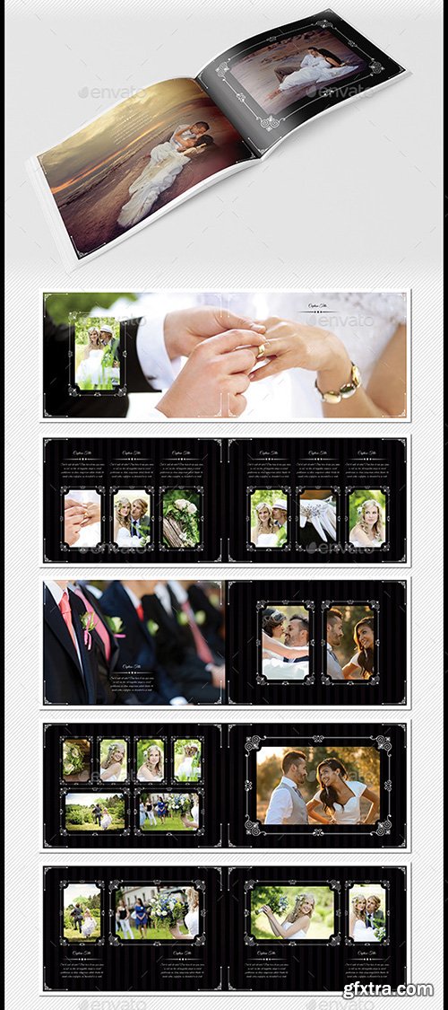 GraphicRiver 40 Pages Photoshop Wedding Photobook Template 8661523
