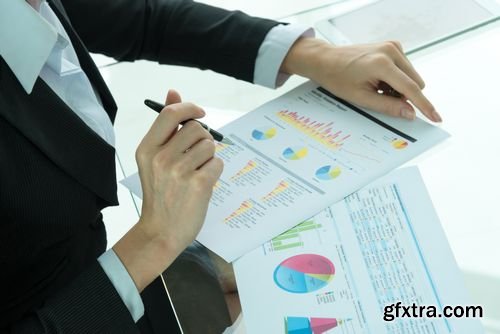 Stock Photos - Businessman Analyzing Report