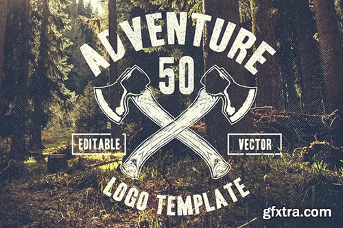 CM 50 Retro Adventure Logo 152201