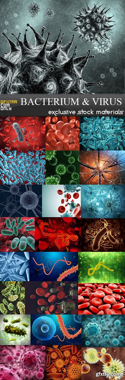 Bacterium &amp; Virus, 25xUHQ JPEG