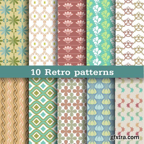 Retro &amp; Ethnic Patterns, 24xEPS