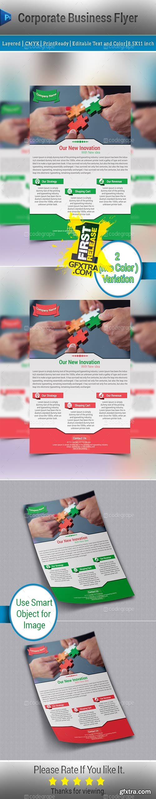 CodeGrape - Corporate Business Flyer (2 Colors) 5454 CodeGrape - Corporate Business Flyer (2 Colors) 5454