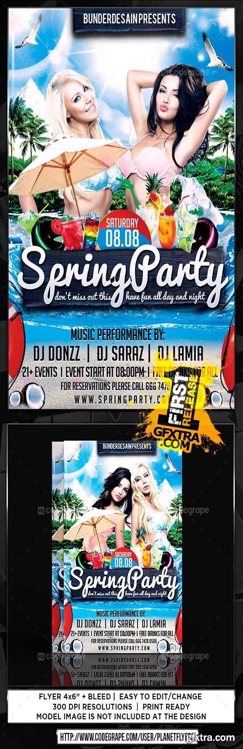 CodeGrape - Spring Party Flyer 5449 CodeGrape - Spring Party Flyer 5449