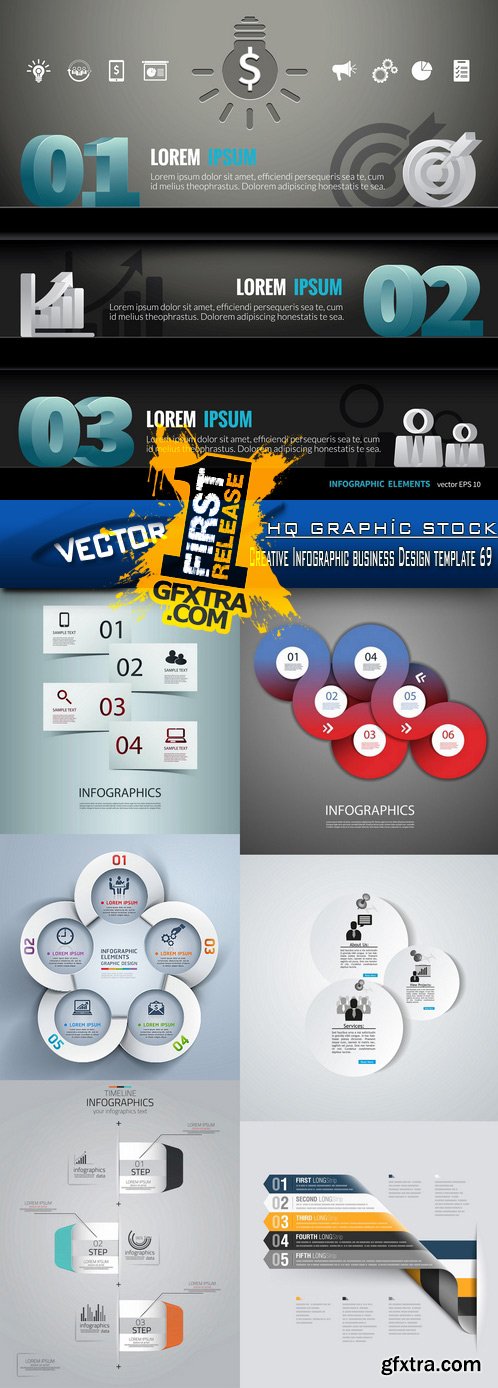 Stock Vector - Creative Infographic business Design template 69