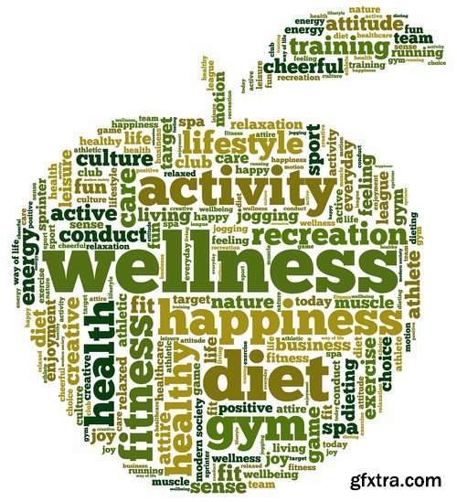 Tag Cloud of Different Words for Business 2, 25xEPS
